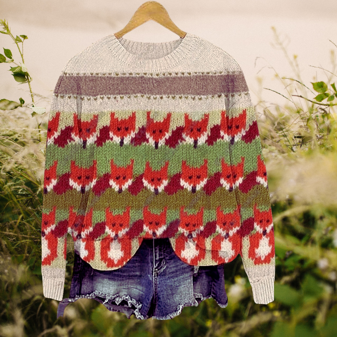 Adorable Unisex Sweater Collection with Fox Patterns