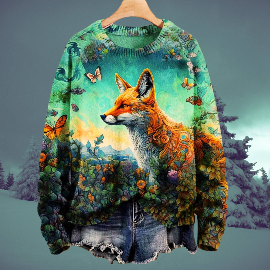 Adorable Unisex Sweater Collection with Fox Patterns