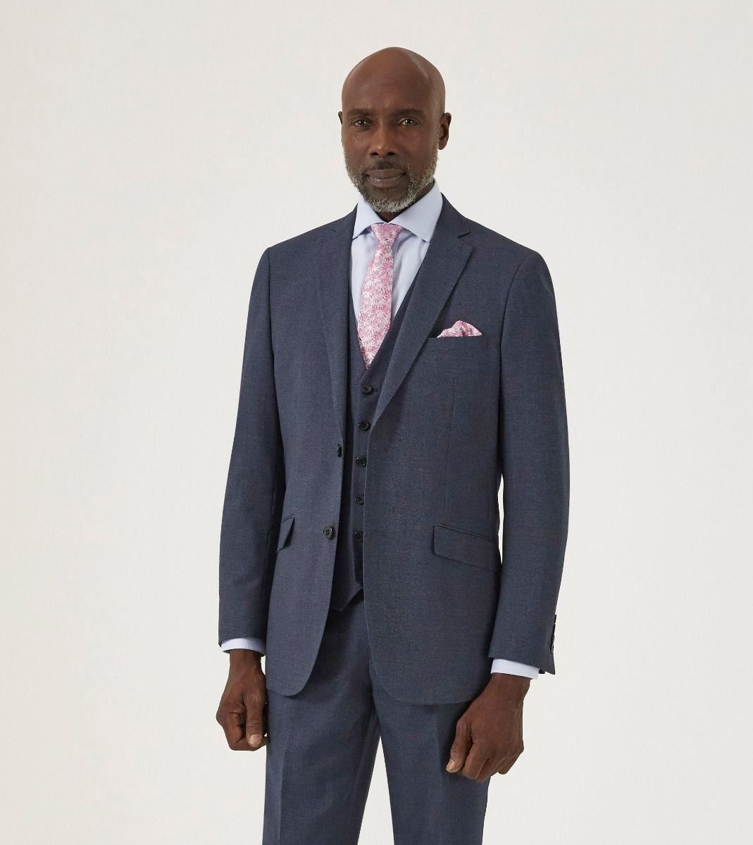 Skopes Men's Harcourt Tailored Fit Jacket in Blue 34 to 62 Short to Long
