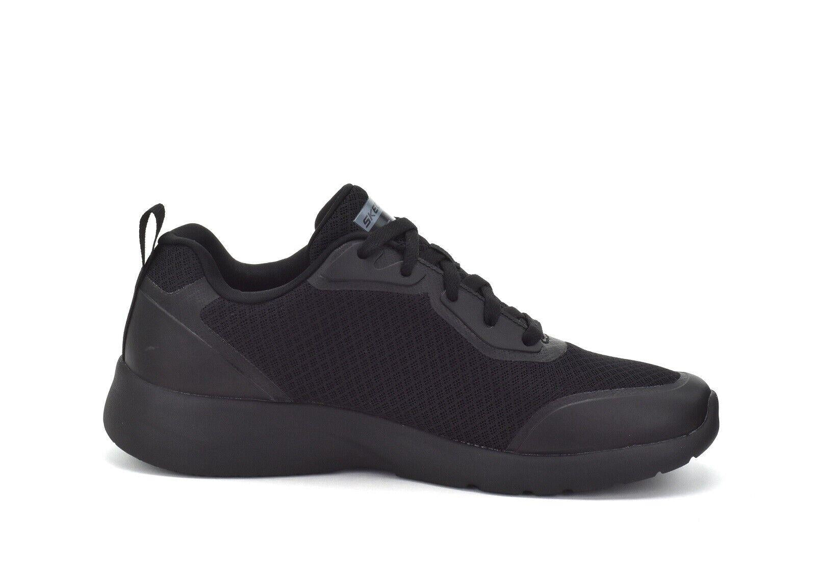 Men's Skechers Dynamight 2.0 Full Pace All Black Trainers Shoes