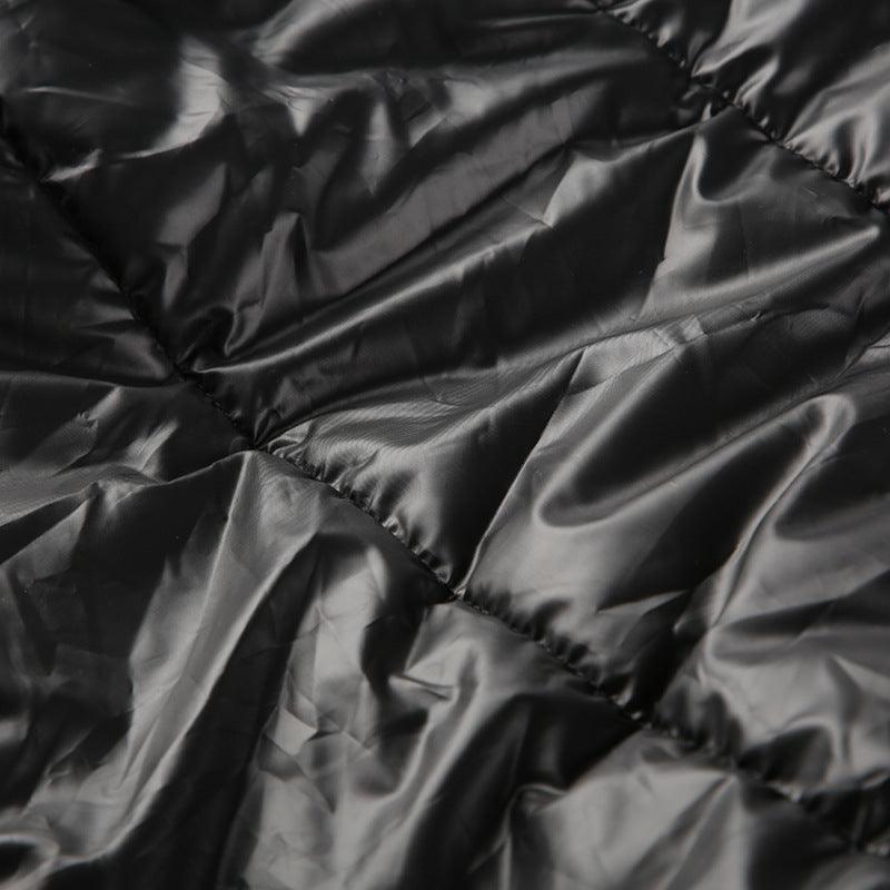 Mechanical Style Off-Shoulder Zipper Cotton Jacket