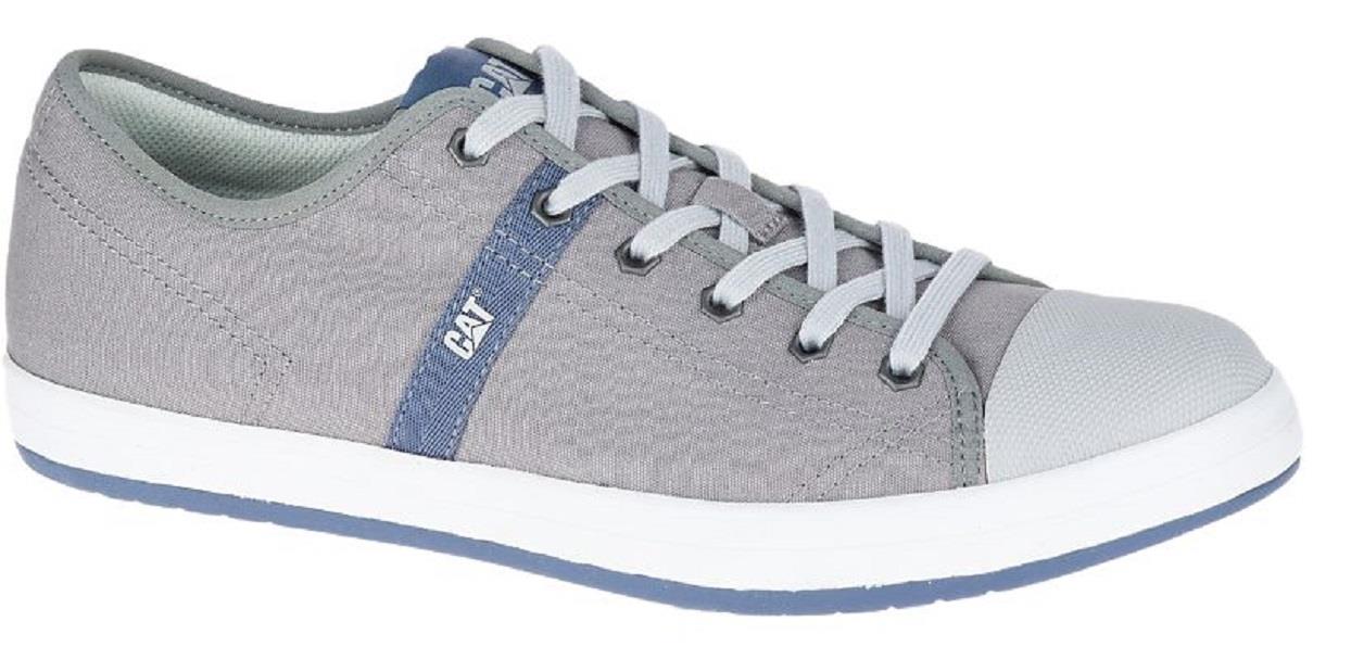 CAT Mens Checklist Canvas Sneakers in Grey (P722232)