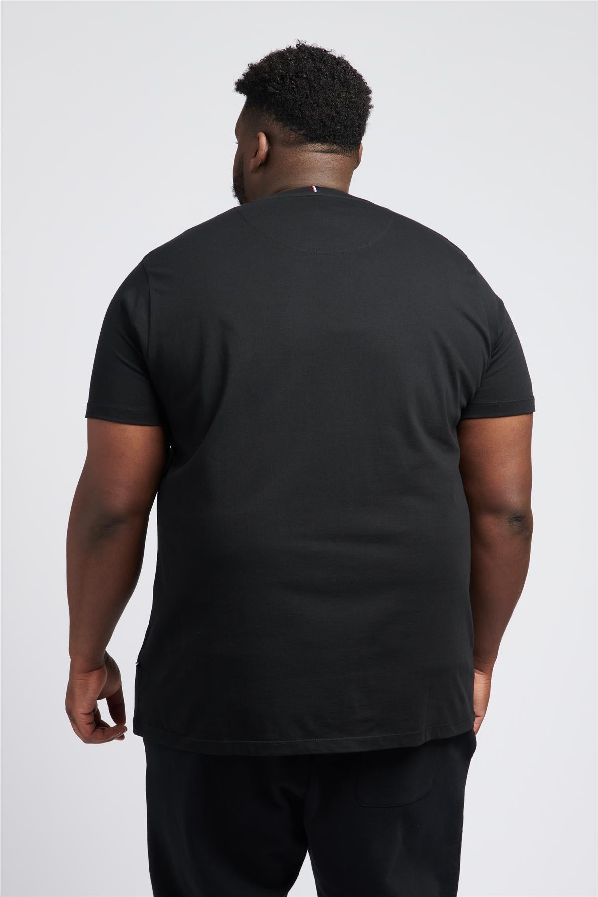 Men U.S. Polo Assn. Uspa Plain Pure Cotton T-Shirt With Large Logo Detail