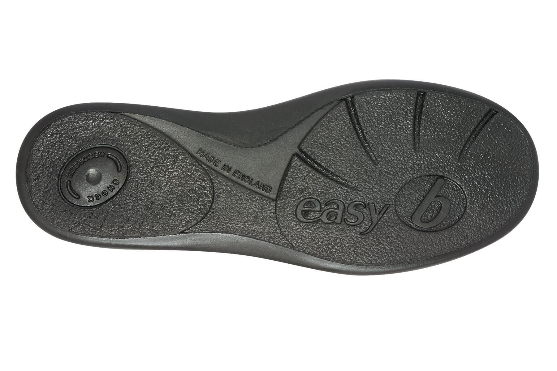 Womens (Phoebe) 2E Wide Fit By Db Shoes in Black Leather