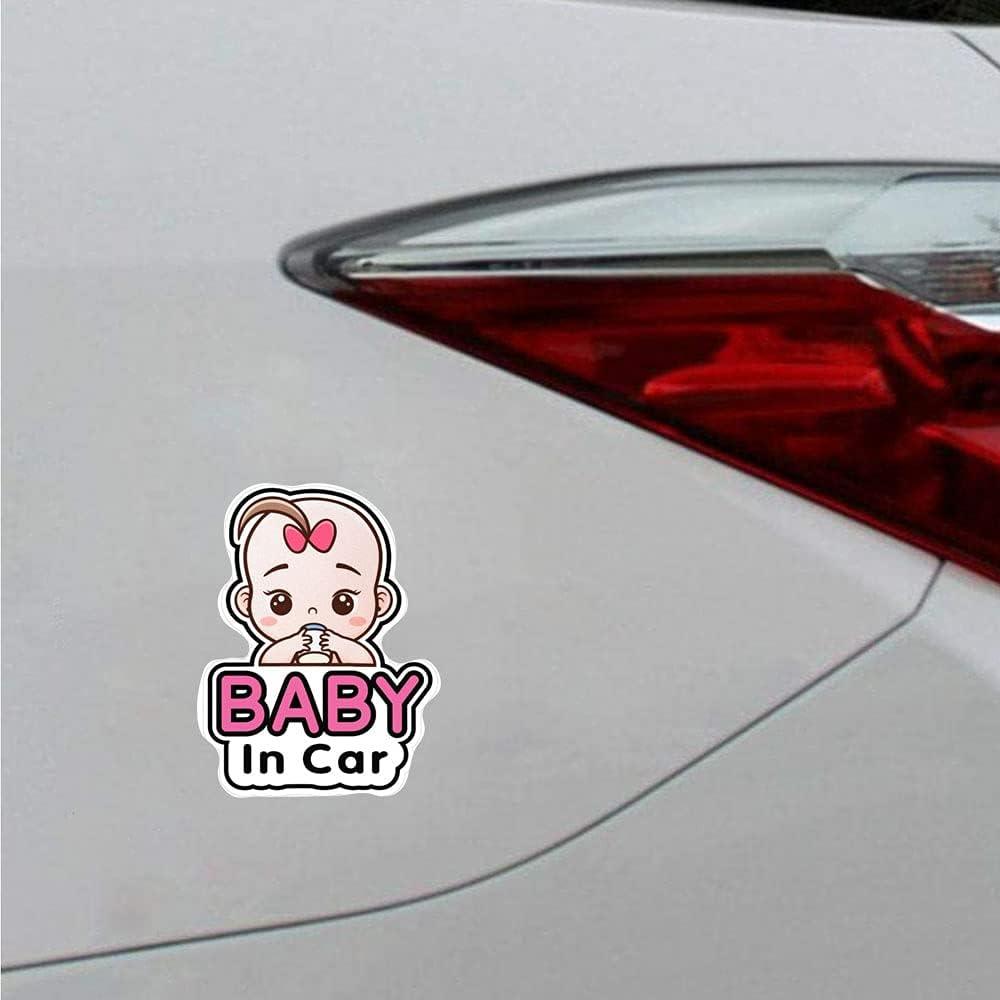 4 Packs Stickers Baby on Board /Baby in Car Window, Reflective Waterproof