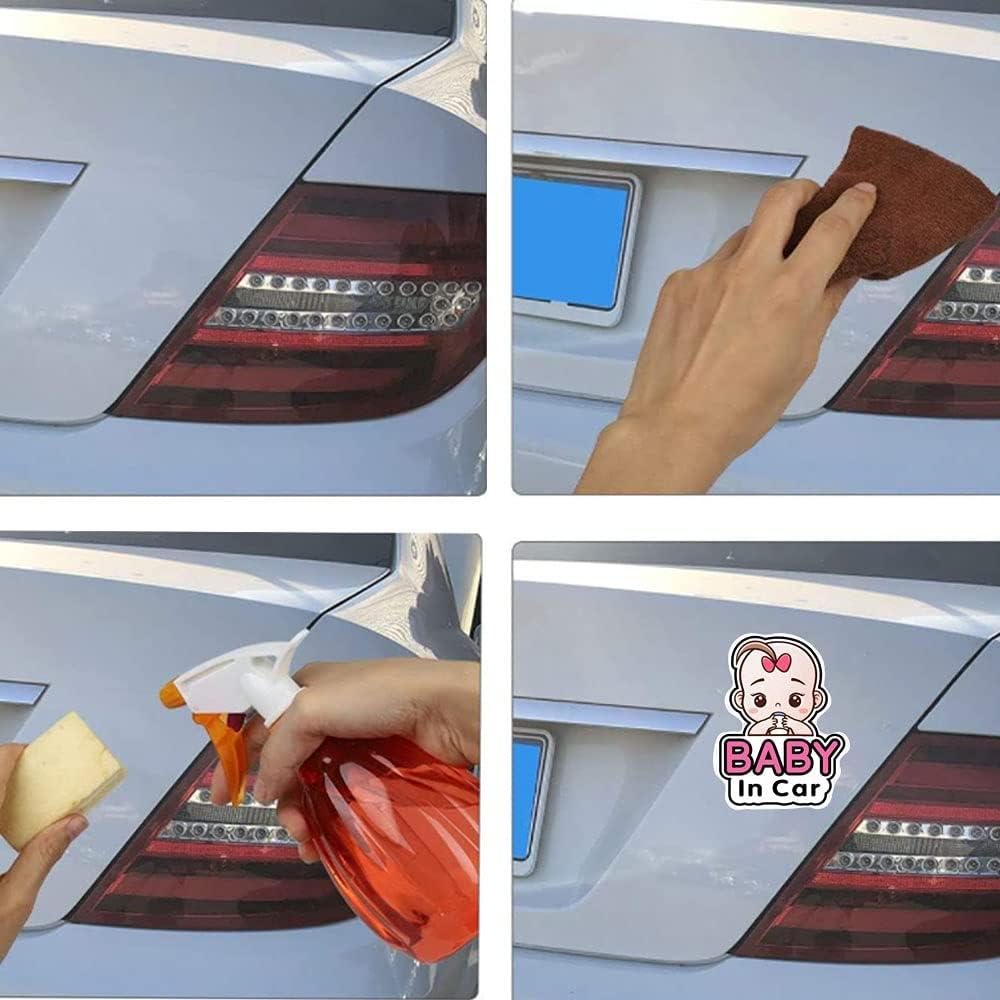 4 Packs Stickers Baby on Board /Baby in Car Window, Reflective Waterproof