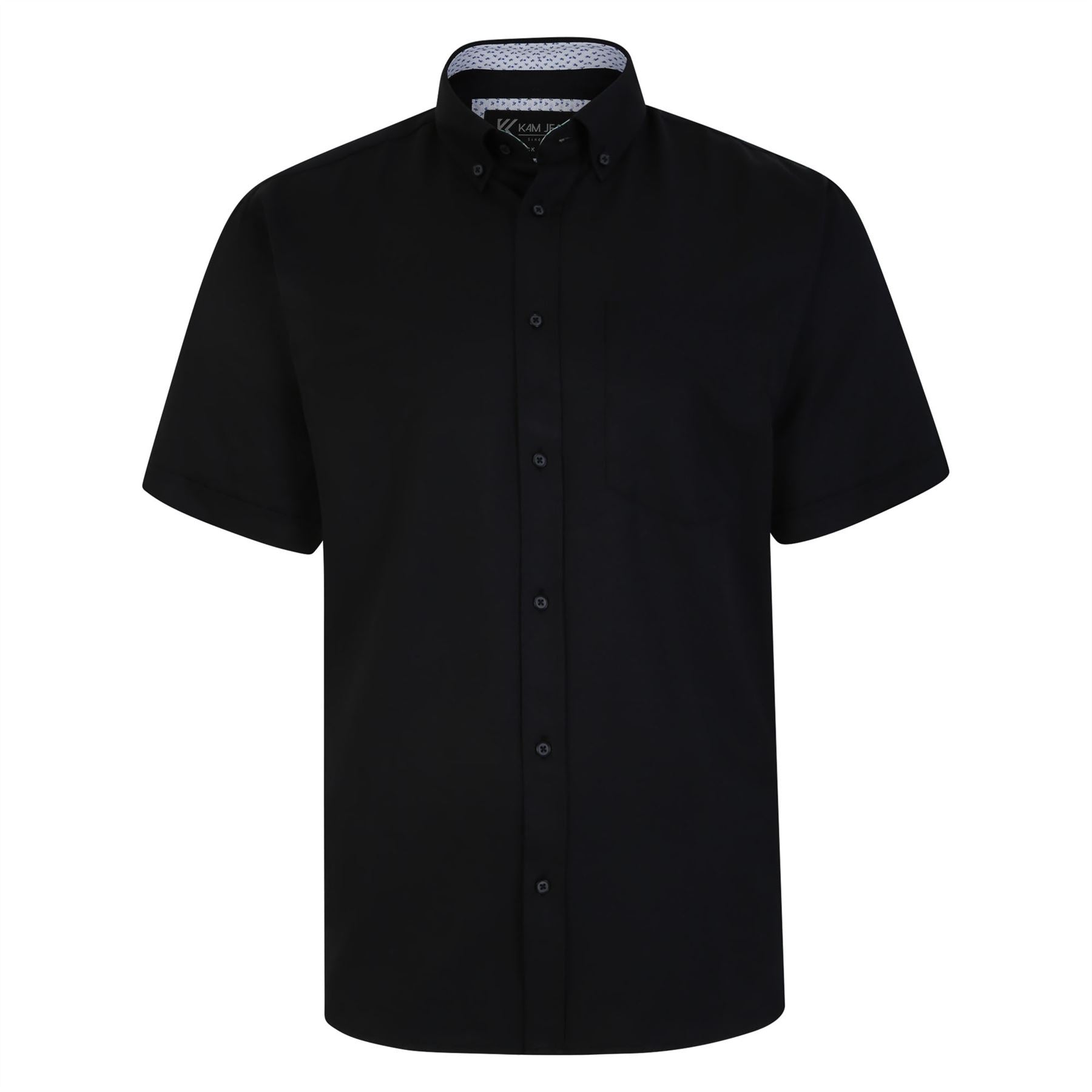 KAM Premium Oxford Short Sleeve Shirt For Men in 7 Colours, 2XL-8XL