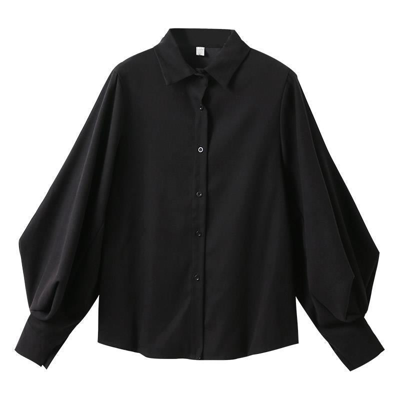 Black Lantern Sleeve Vintage Shirt