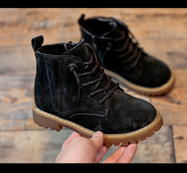 Boys Premium Boots,Children's Classic Boots, Black Army Boots, Summer High Boots