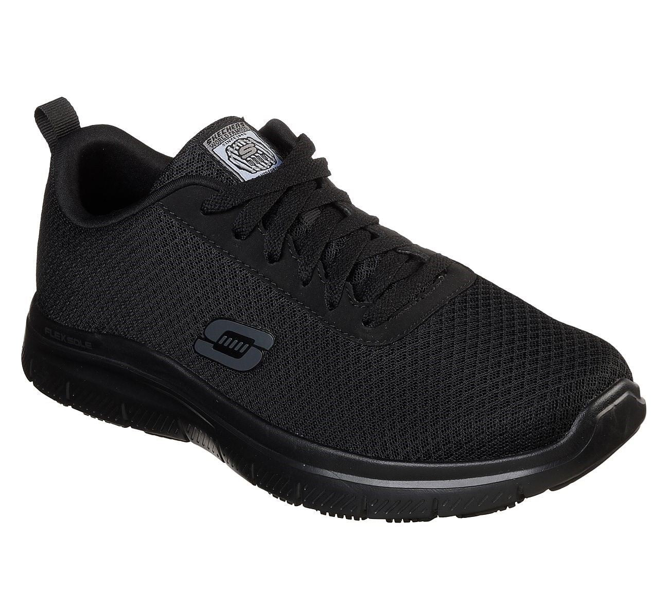 Skechers Flex Advantage - Bendon Sr Work Shoe Mens Occupational Footwear in Black
