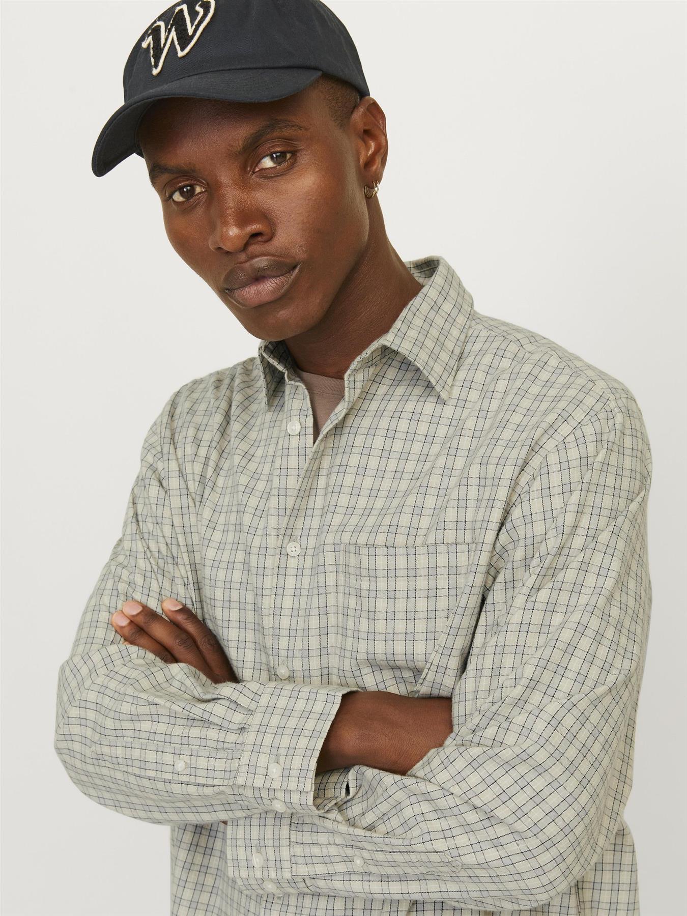 Jack & Jones Long Sleeves Check Shirt For Men (JORROBB) in 2 Colours, L-XL