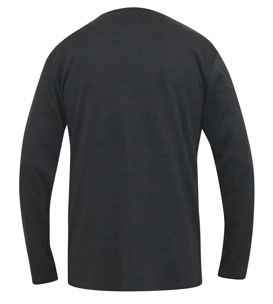 D555 EXETER Thermal Long Sleeve T-Shirt For Men in Black, 2XL-8XL