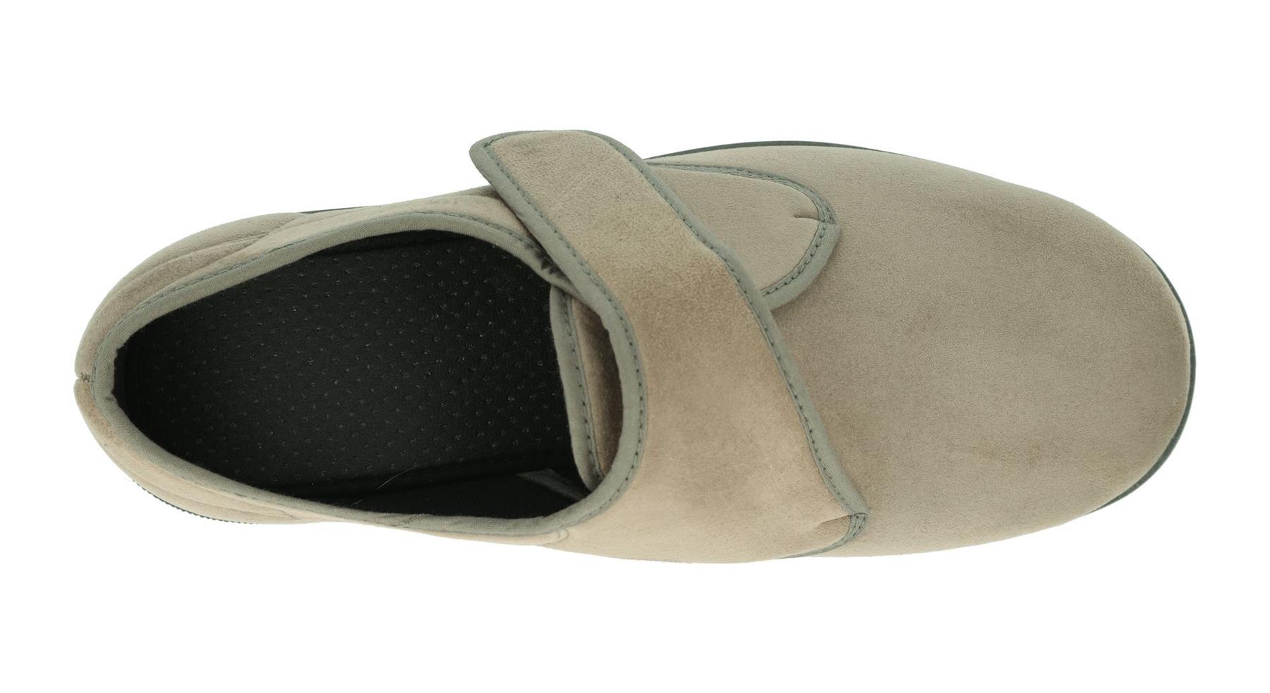 DB Shoes Men's 6V Fit Touch Strap Traditional Shoes in Taupe, Sizes 6 to 12