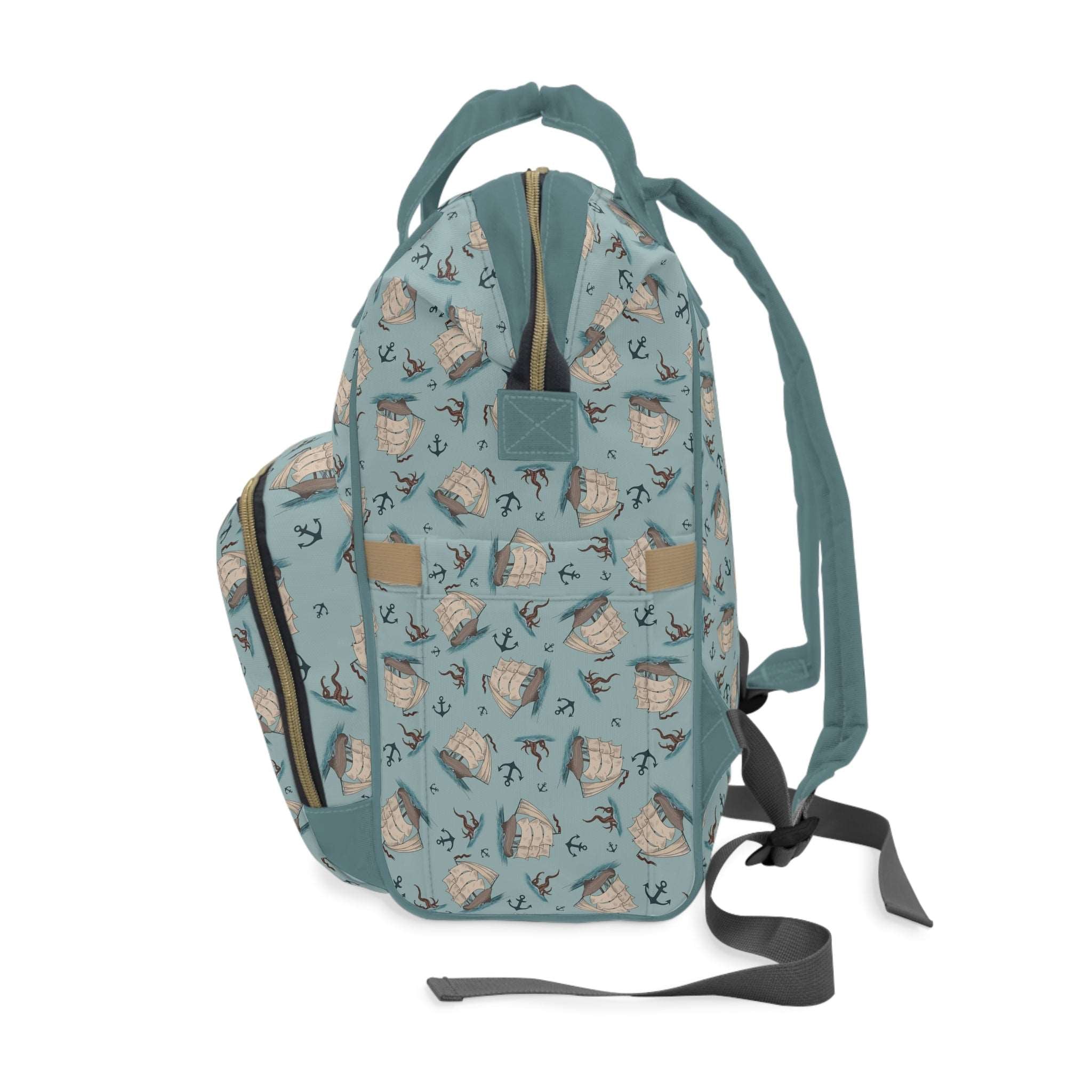 Captain’s Carryall Baby Changing Bag | Nautical Blue Nappy Bag
