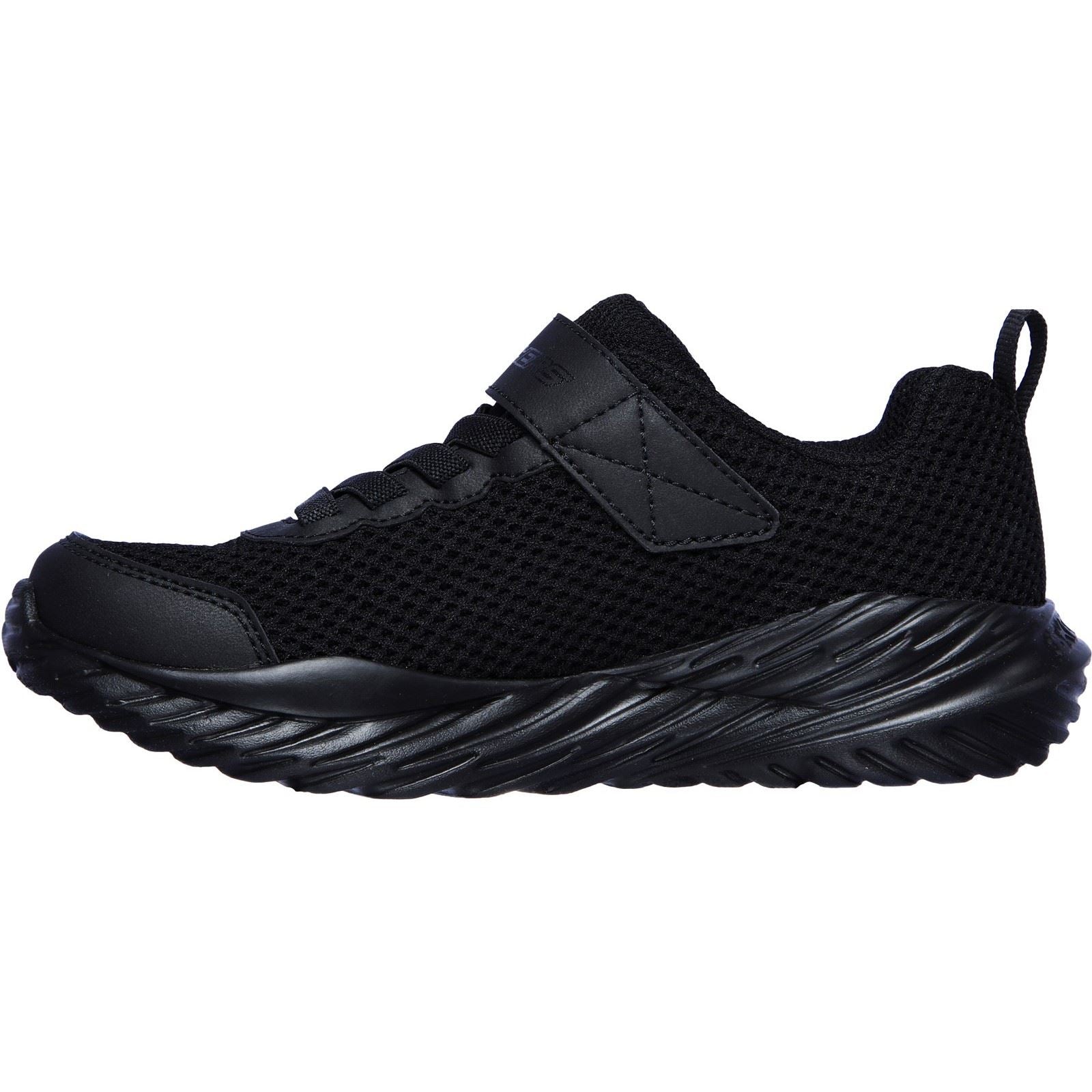 Skechers Boys Trainer - Nitro Sprint Krodon Sports in Black - 1-13.5 - GAR400083L