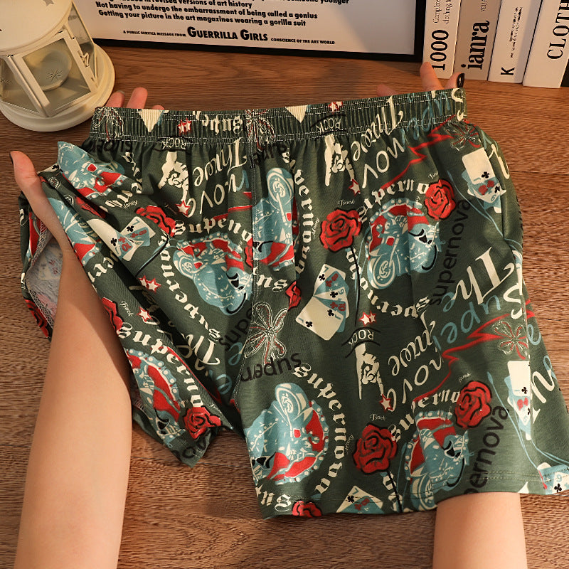Cotton Casual Print Boxer Shorts