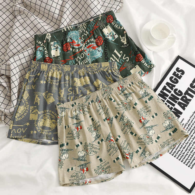 Cotton Casual Print Boxer Shorts
