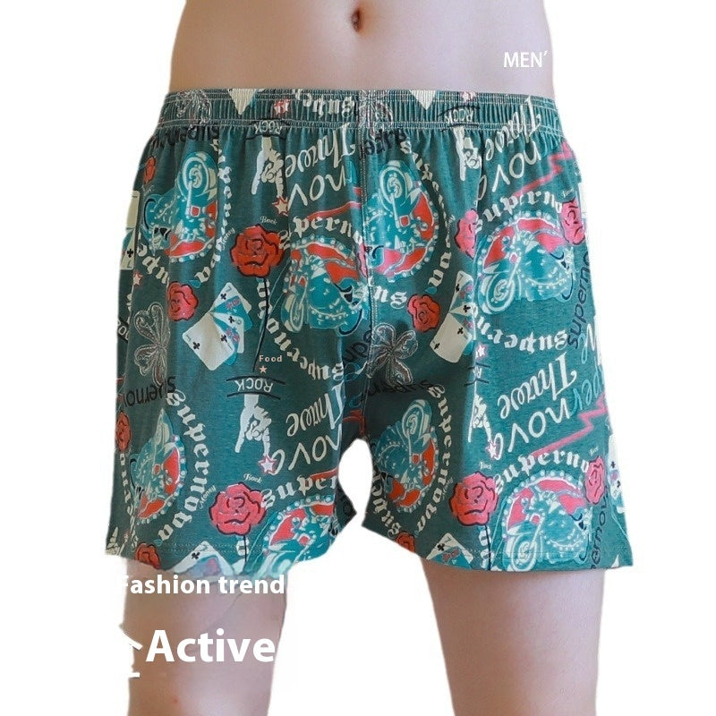 Cotton Casual Print Boxer Shorts