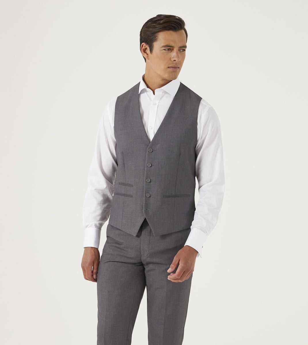 Skopes Madrid Suit Waistcoats For Mens in Grey, 34 to 62