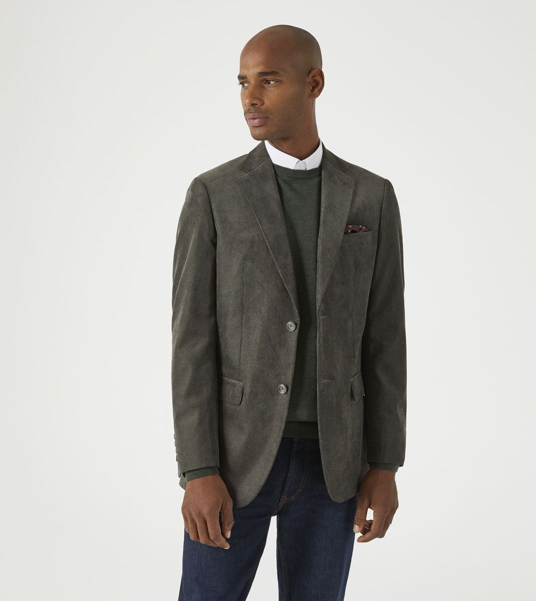Skopes Hodgkinson Textured Sports Jacket For Mens in Olive, 36S-62L