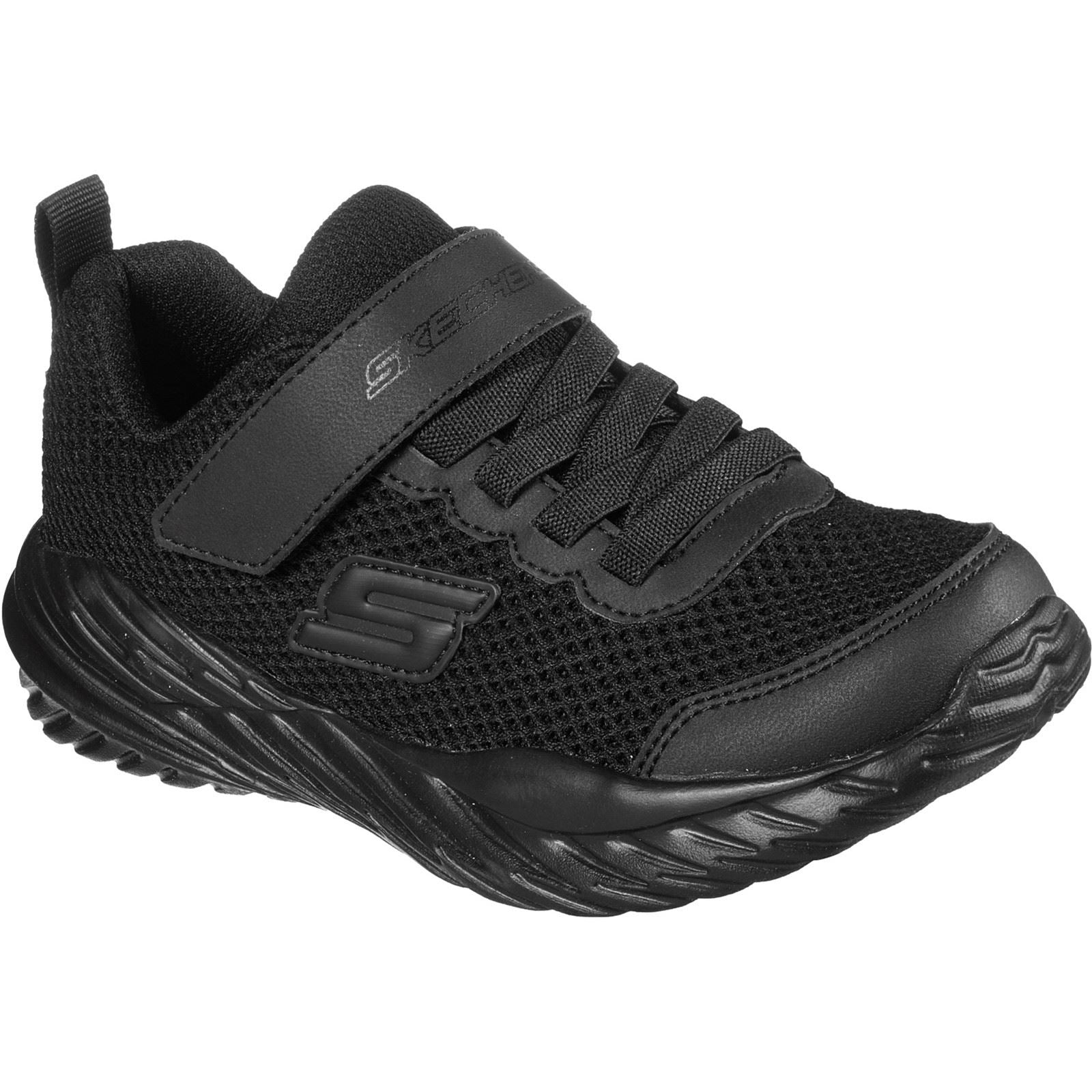 Skechers Boys Trainer - Nitro Sprint Krodon Sports in Black - 1-13.5 - GAR400083L