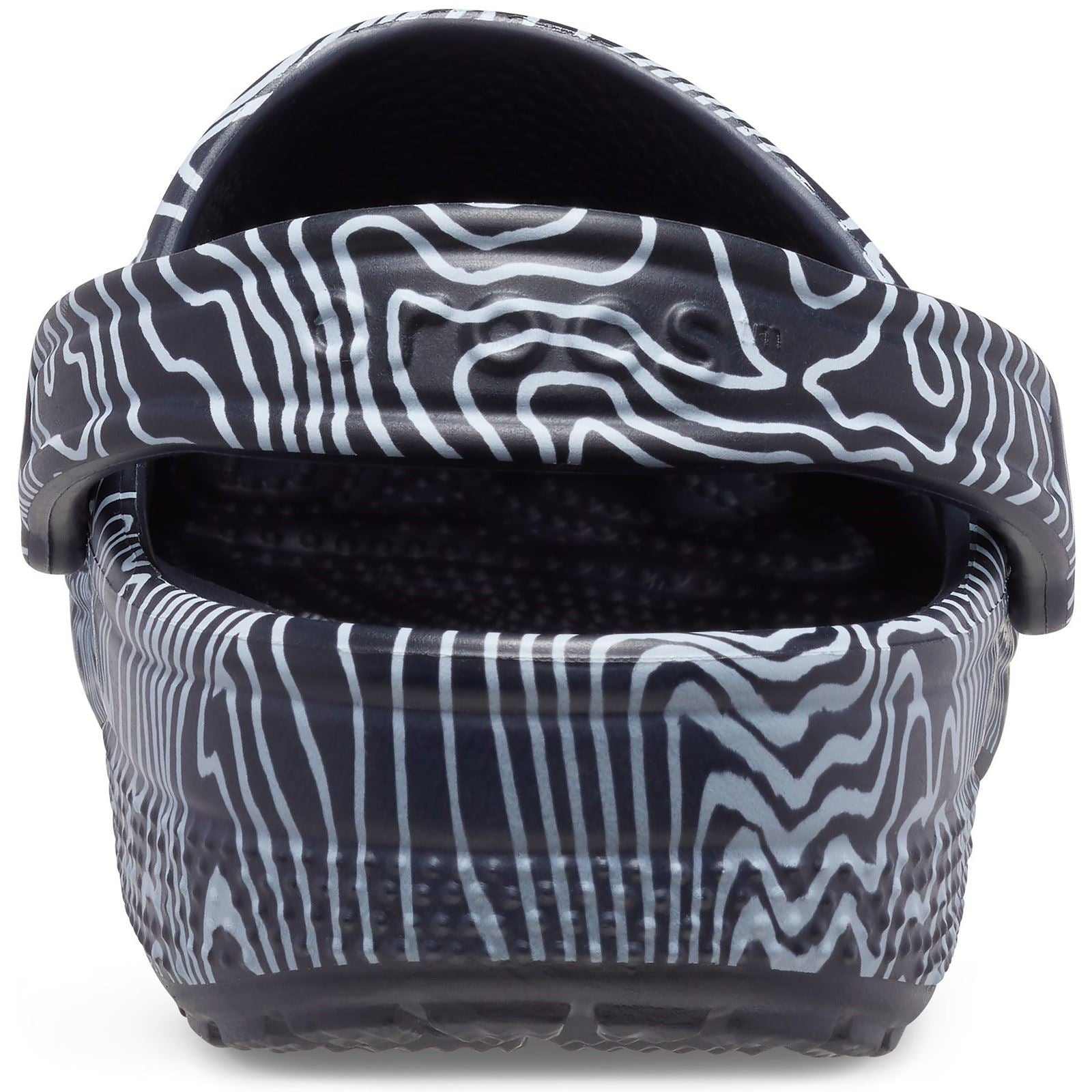 Crocs Unisex's Adult Classic Topographic Clog in Deep Navy/Multi 6 to 12