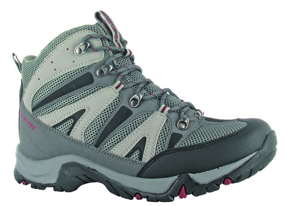 HI TECH CONDOR WATERPROOF BOOTS IN BLACK/GREY/RED IN SIZE UK7 EU(40) TO UK16 (EU50)