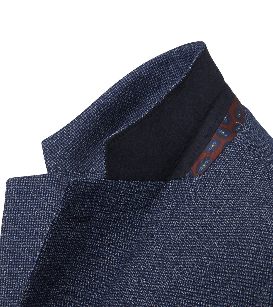 Skopes Tailored Fit Cole Jacket For Men in Navy Textured Weave, 36S-62L