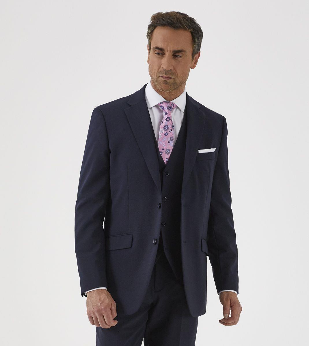 SKOPES Mens Wool Blend Darwin Navy Suit Jacket Size 34 - 72