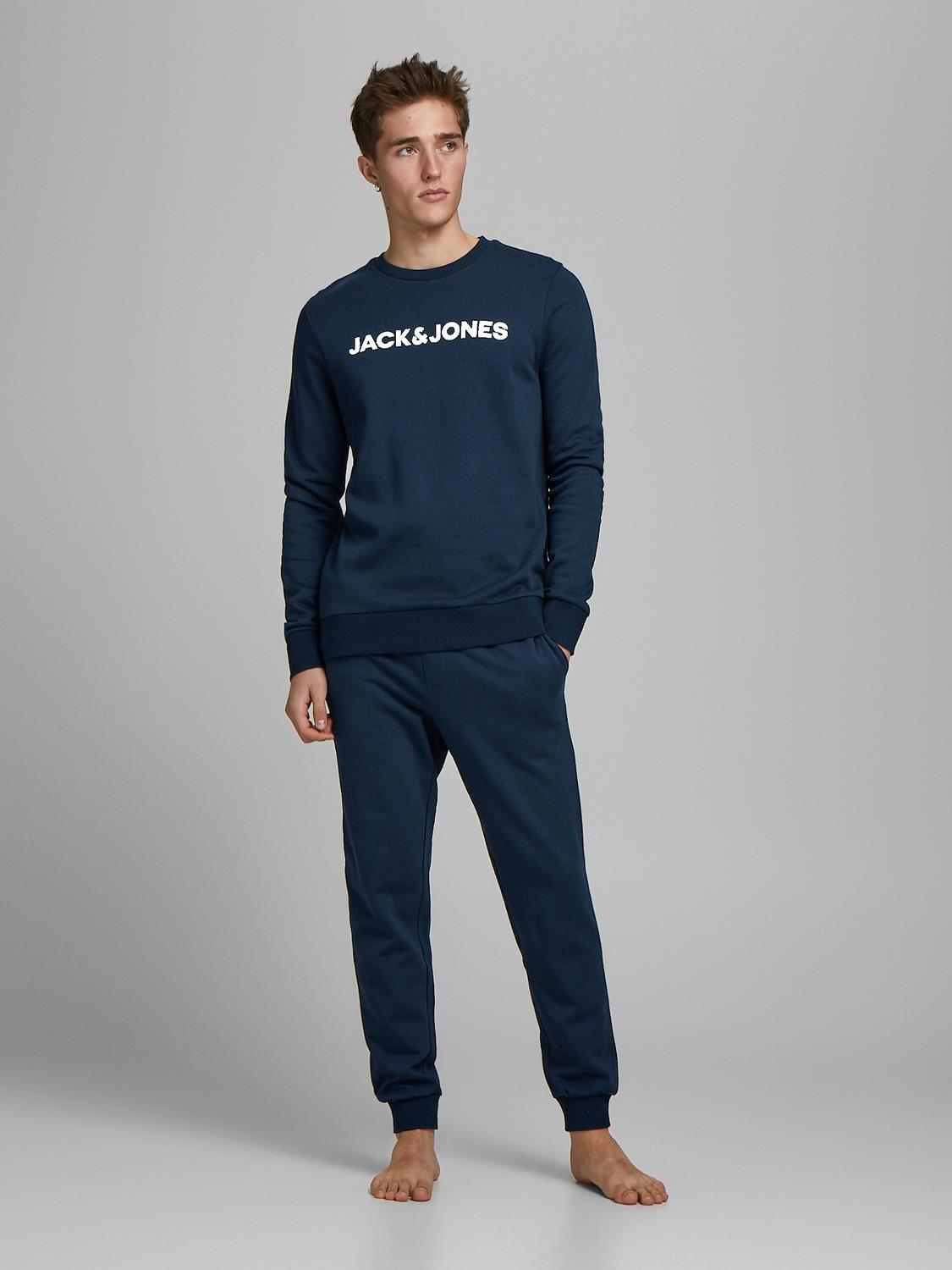 Jack & Jones Pyjama set For Men (JACLOUNGE) in Navy Blazer, M-XL