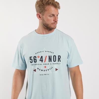 North 56* Men's Premium Cotton Printed Tee Shirt (21120) 2XL-8XL, 2 Colours