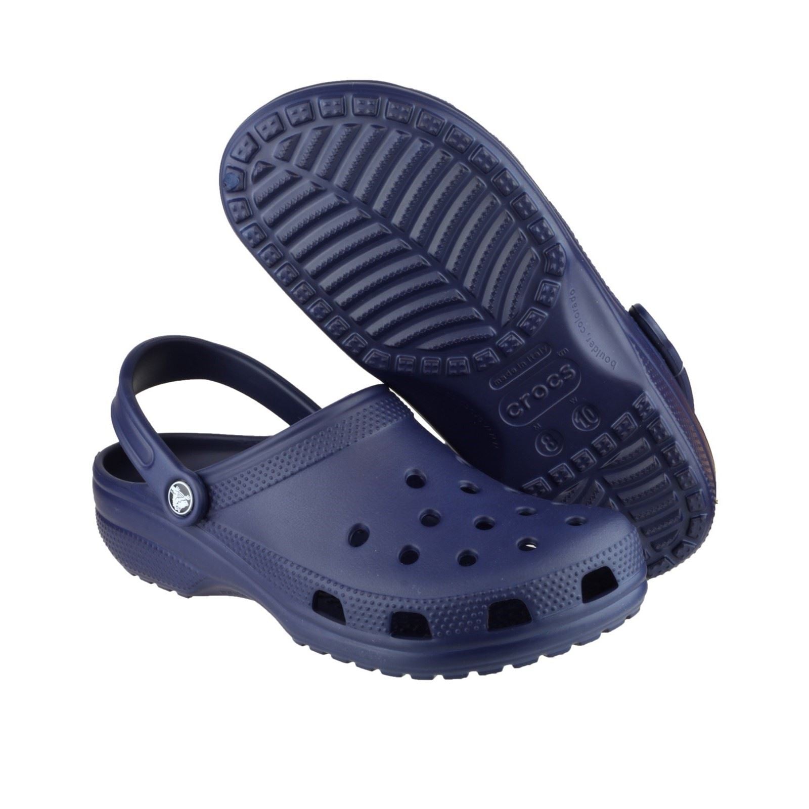 Crocs Unisex's Classic Clog in Navy 3 to 15