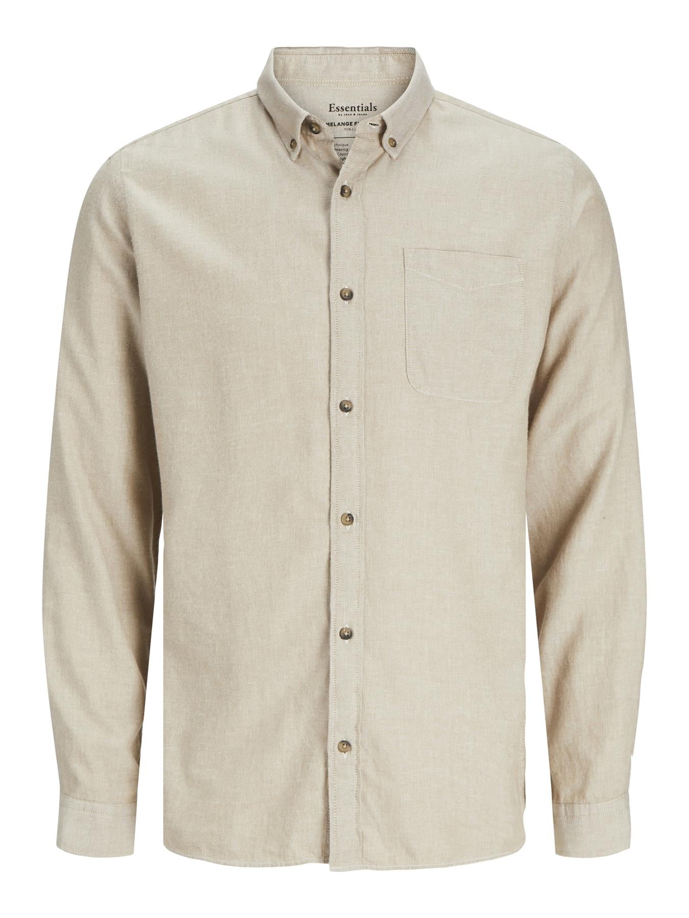 Jack & Jones Long Sleeves Shirt For Men (JJECLASSIC MELANGE) in 4 Colours, L-XL