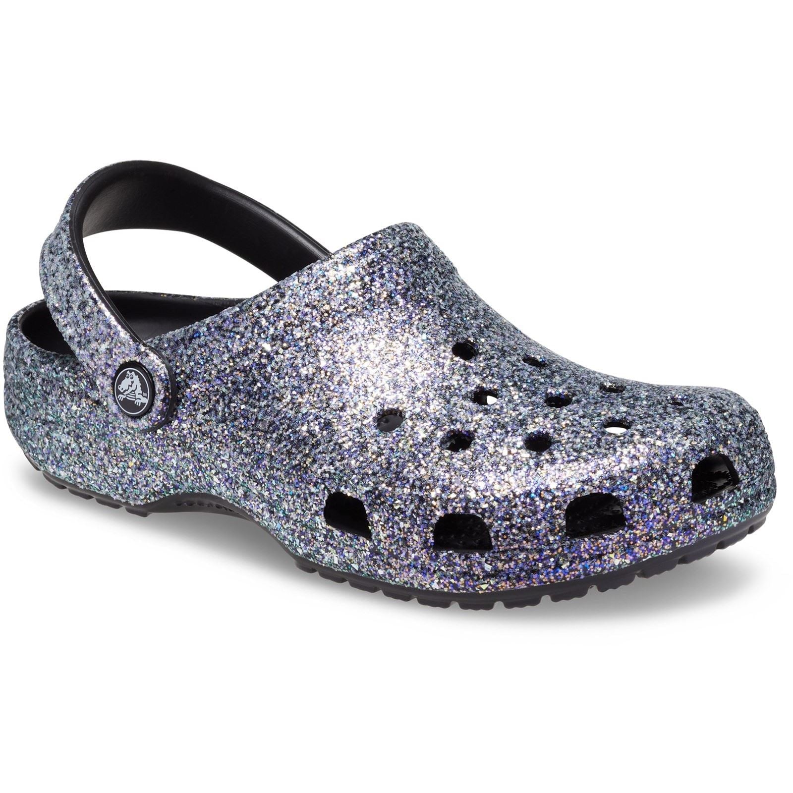 Crocs Unisex's Adult Classic Glitter Clog in 2 Colours, Sizes 4 to 8