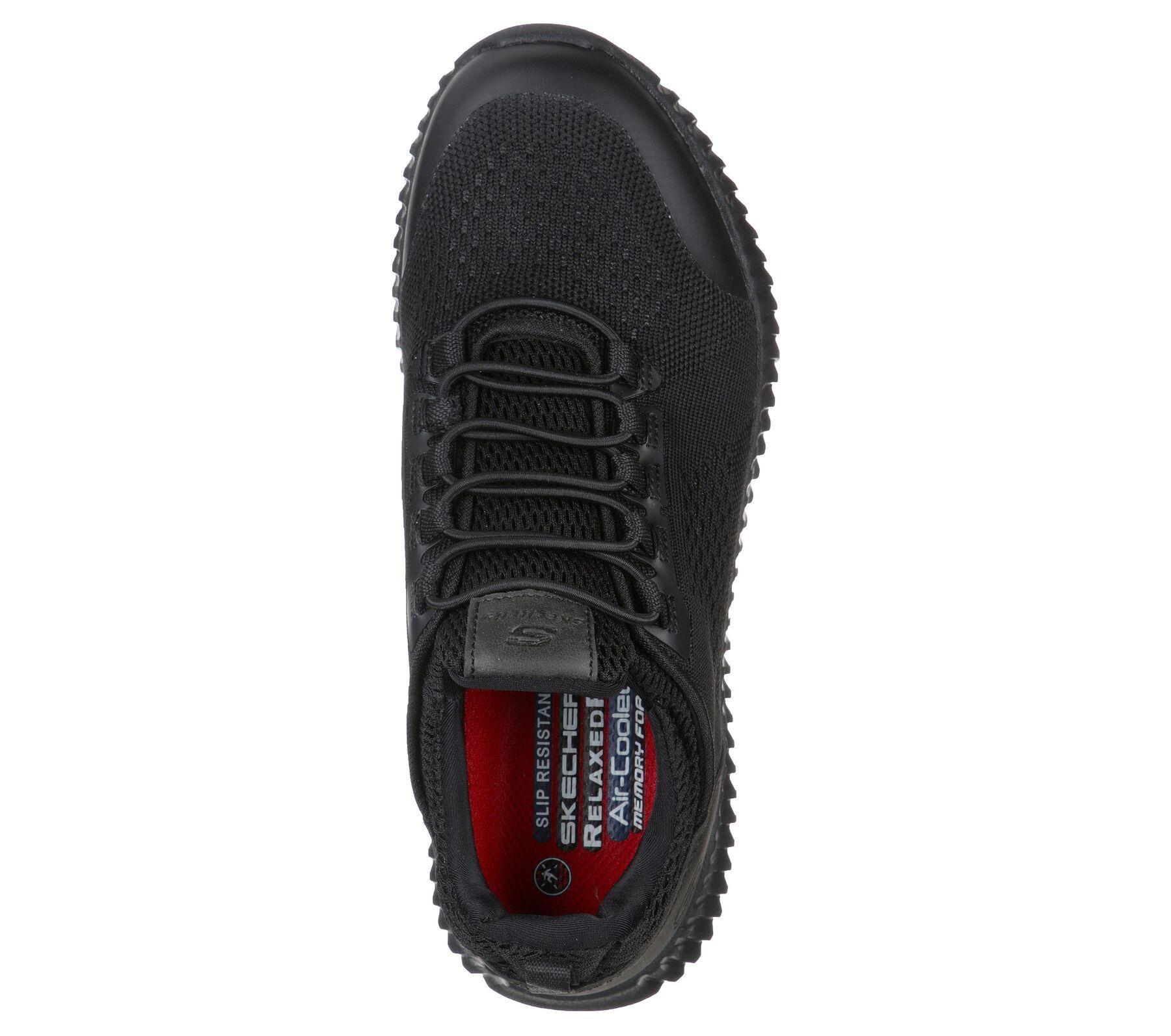 Skechers Women's Work Relaxed Fit Cessnock-Carrboro SR Shoes in Black 3 to 9