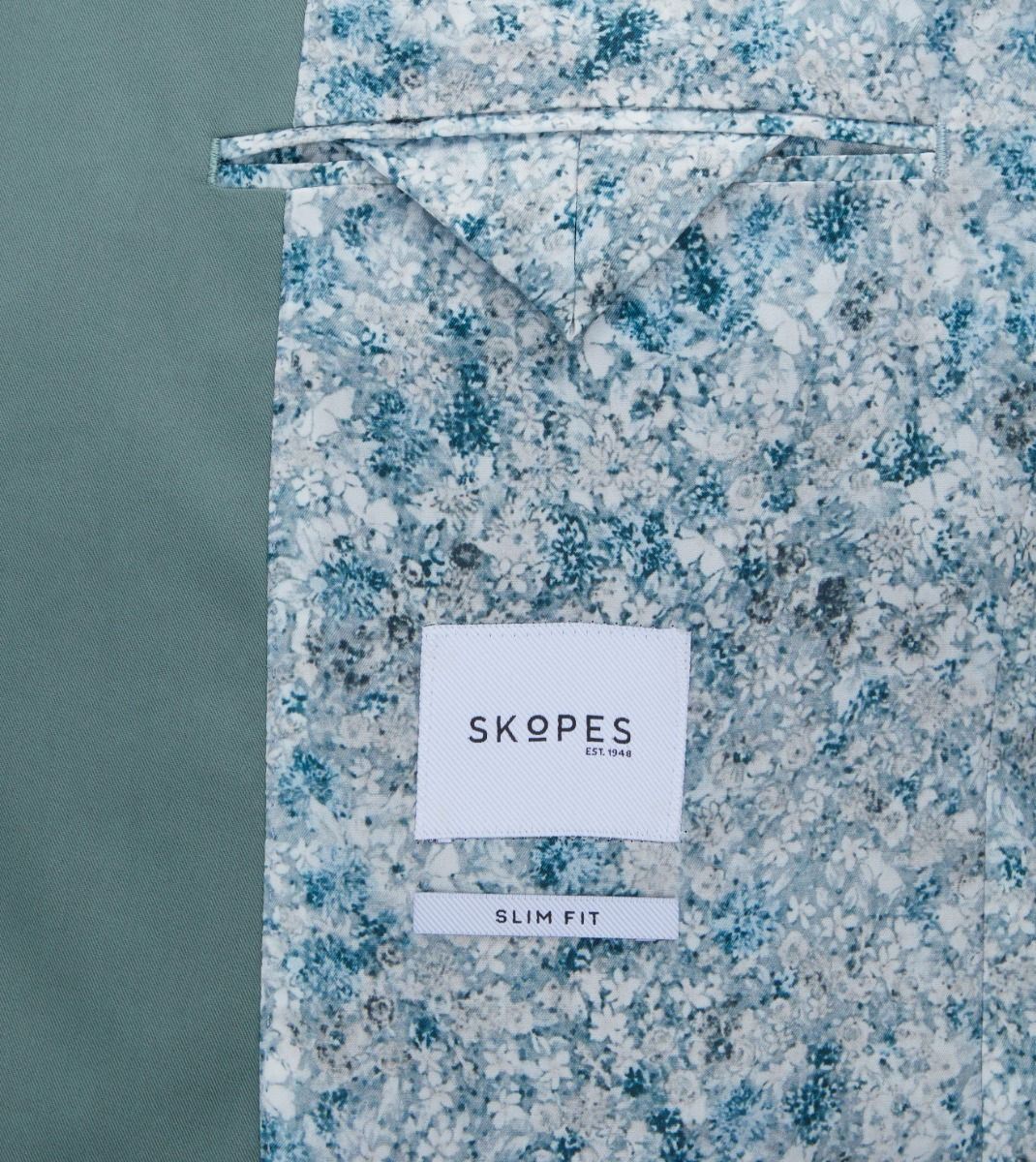 Skopes Tailored Fit Beckett Suit Jacket For Men in Mint Green, 36S-62L