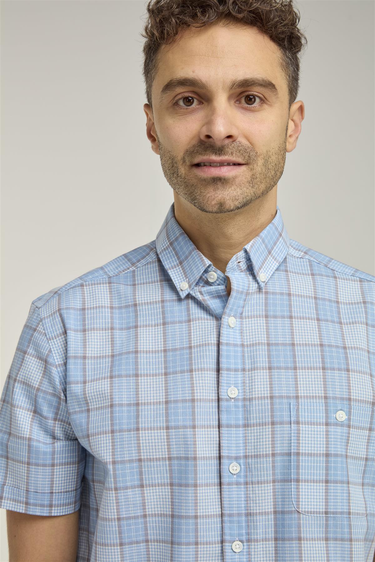 Double Two Duplin Check Casual Shirt For Men's (DTLS1137) in Sizes M-5XL, 2 Colours