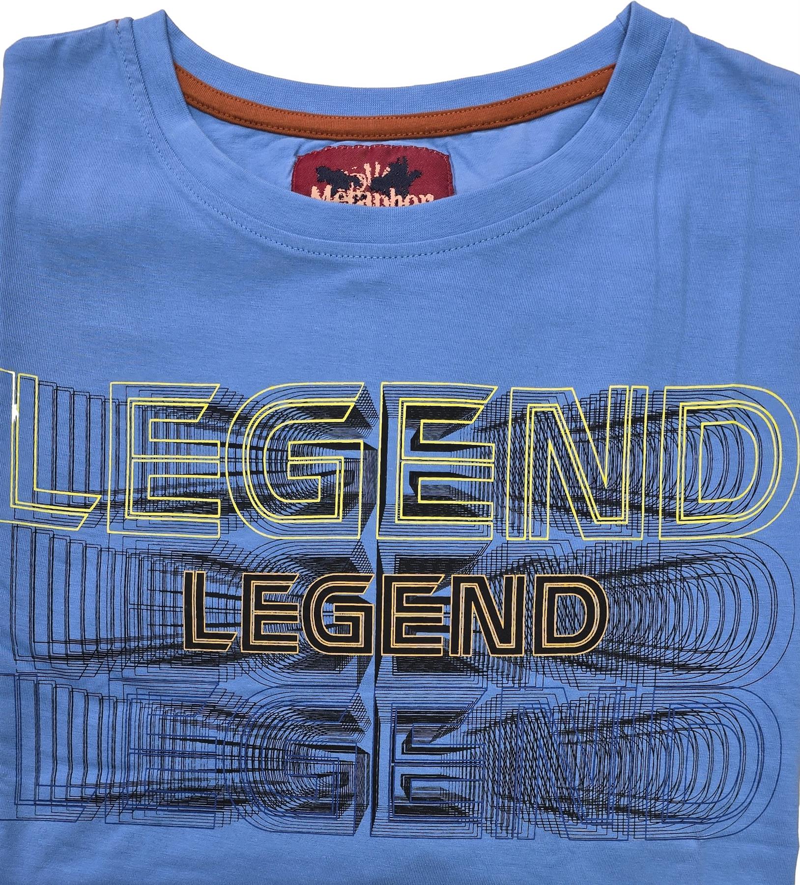Metaphor Pure Cotton Legend Printed Tee Shirt (04003) in 2 Colours, 2XL - 8XL