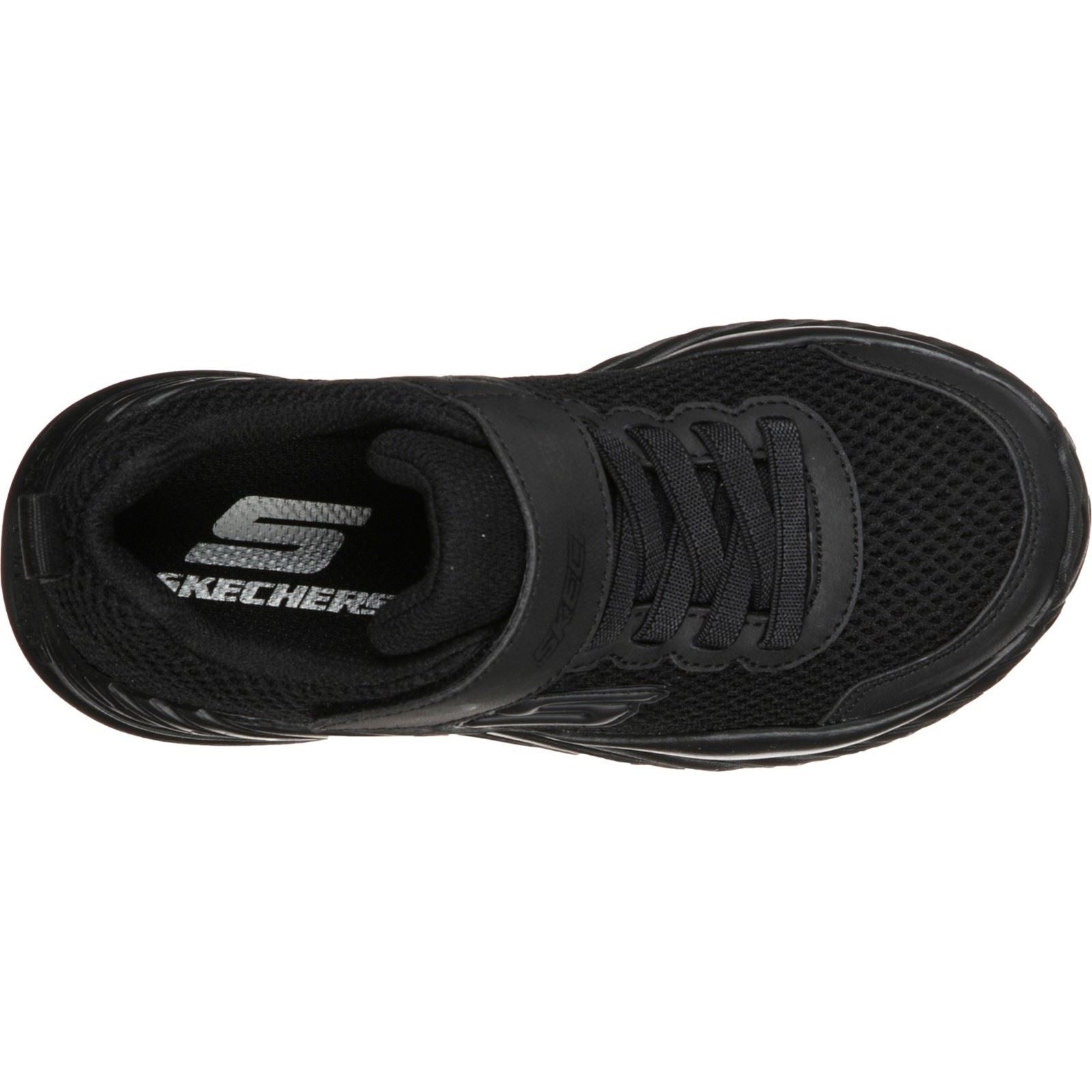 Skechers Boys Trainer - Nitro Sprint Krodon Sports in Black - 1-13.5 - GAR400083L