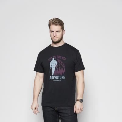 North564 Mens Big Size Short Sleeves Printed Crew Neck Tee in EU Size