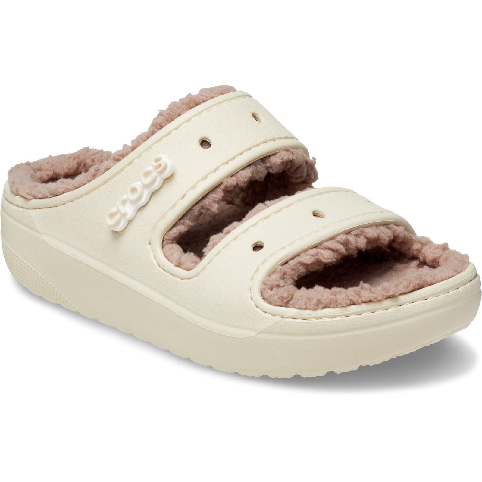 Crocs Women's Classic Cozzzy Sandal in Bone 3 to 8