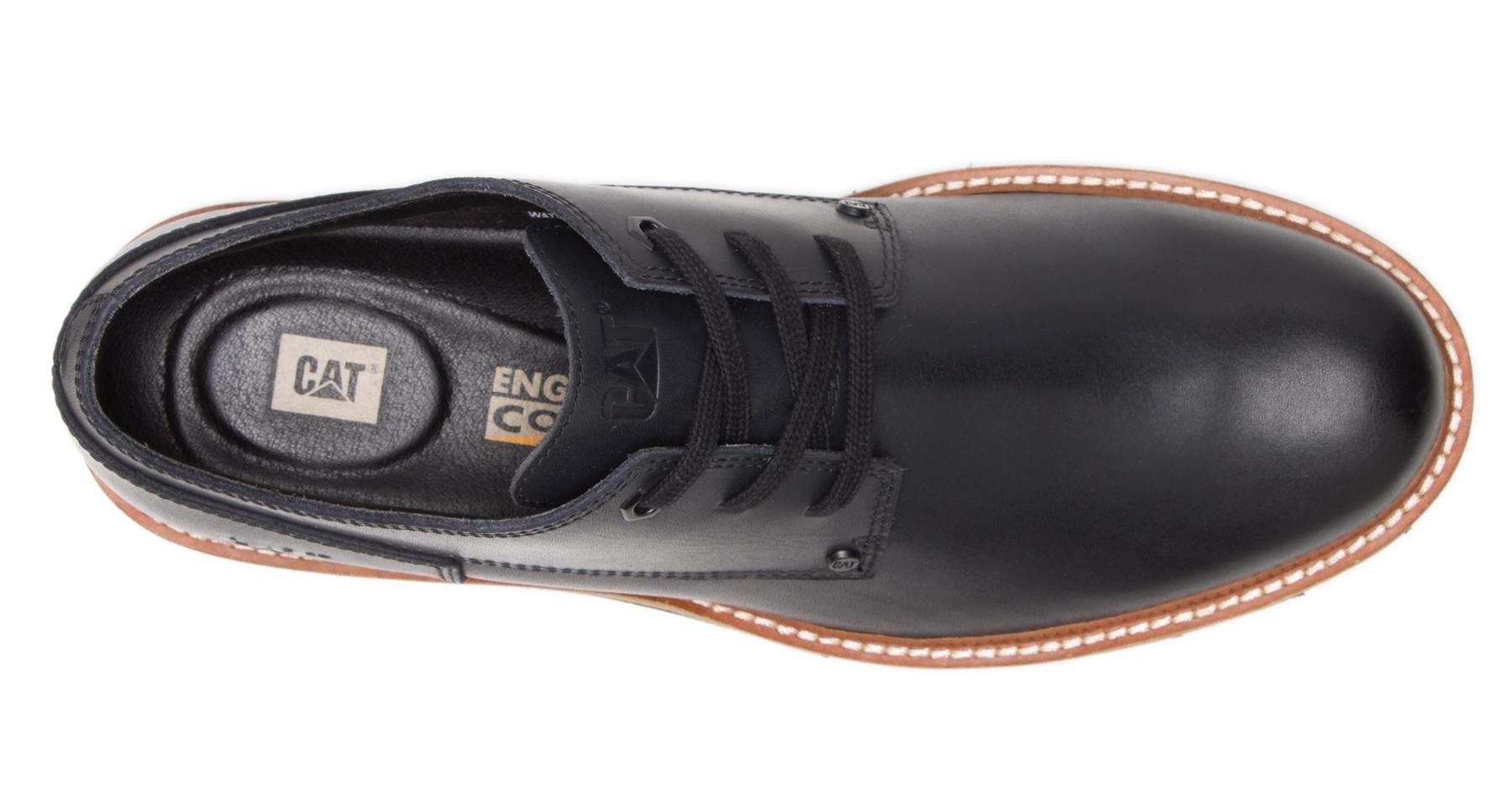 CAT Mens Wide Fit Water Proof Sleek Full Grain Robust Leather Shoes (51st Street)