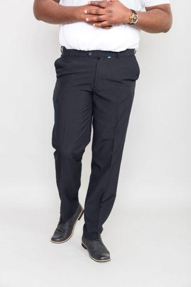 D555 Men's MAX Side Adjustable Waist Trouser in Black 62 to 70