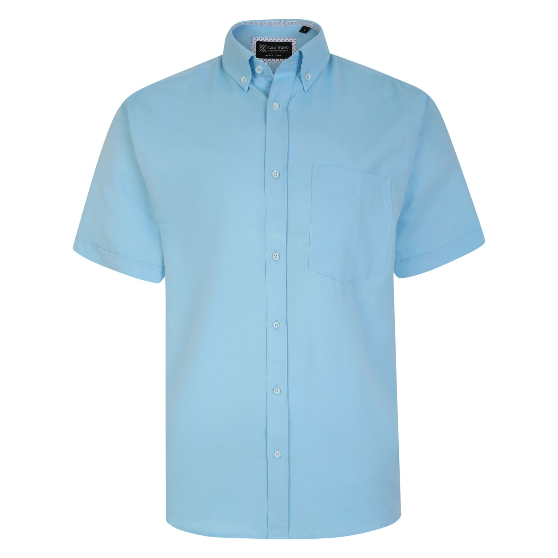 KAM Premium Oxford Short Sleeve Shirt For Men in 7 Colours, 2XL-8XL