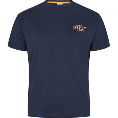 North 56* Men's Premium Cotton Printed Tee Shirt (21349) 2XL-8XL in Navy