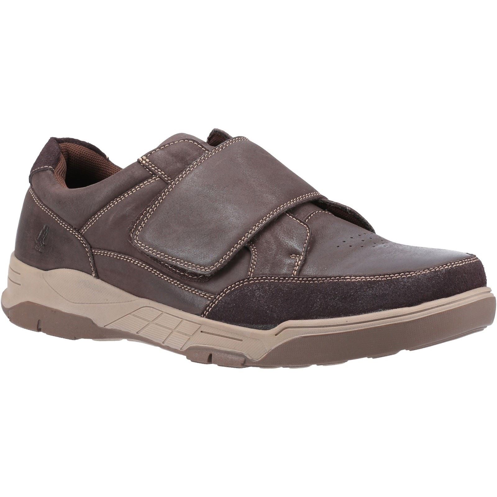 Hush Puppies Fabian Touch Fastenings Touch Fastening Mens Shoes in Coffee