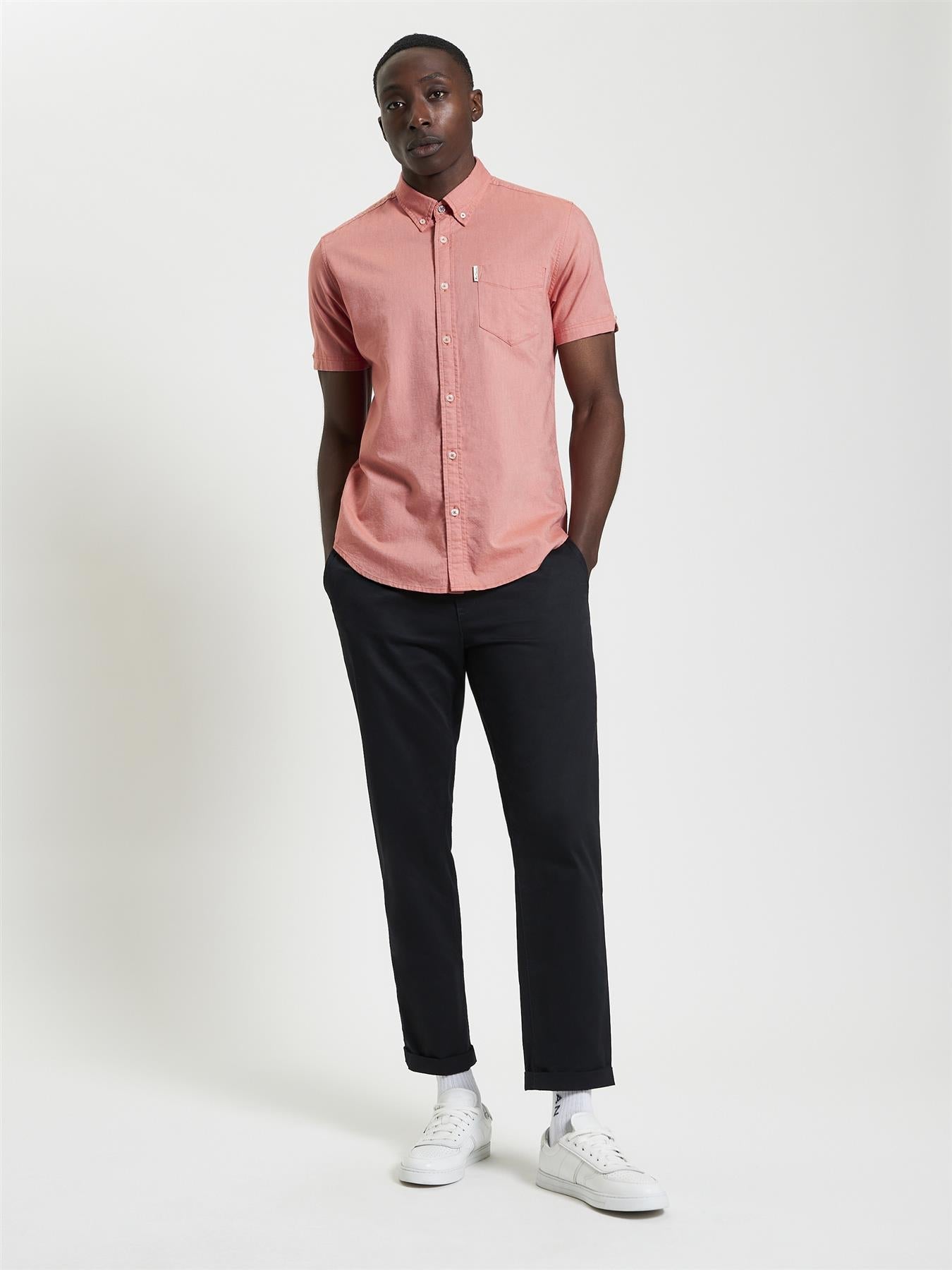 Ben Sherman Signature Oxford Short Sleeve Shirt For Men in 2 Colours, 2XL-5XL