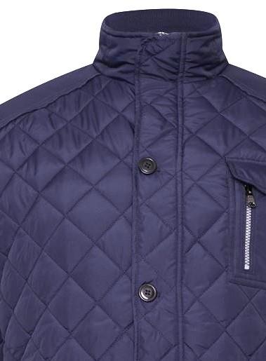 KAM Heritage Quilted Coat For Men in Navy, 2XL-8XL
