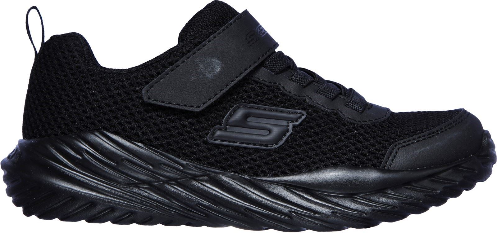Skechers Boys Trainer - Nitro Sprint Krodon Sports in Black - 1-13.5 - GAR400083L