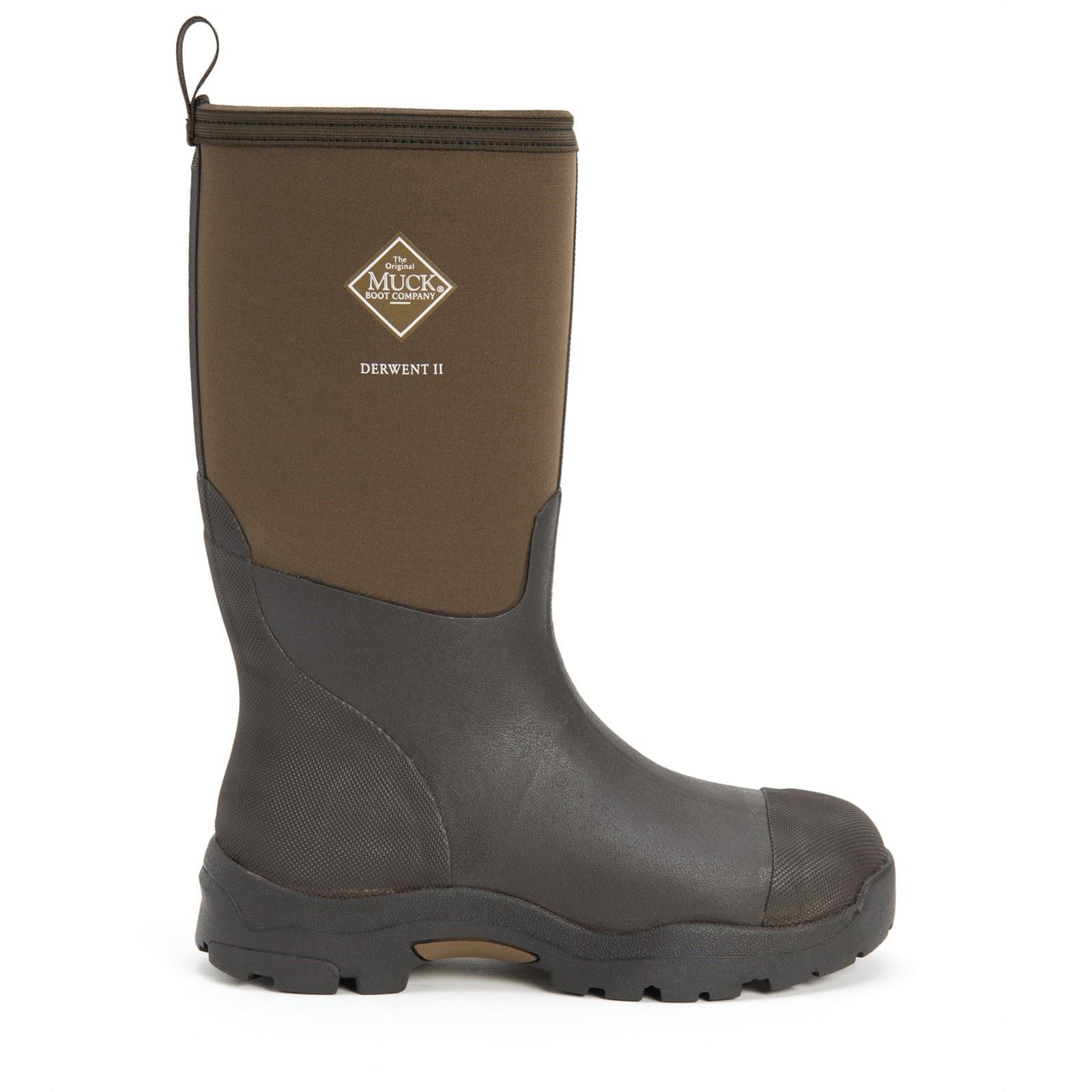Muck Boots Unisex's MB Derwent II Boot in Black/Bark 4 to 14